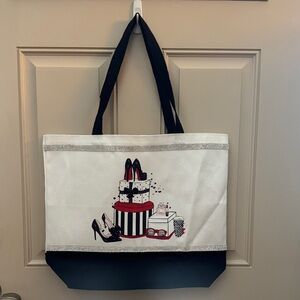 Source Unknown Black and White Graphic Tote Brand New!